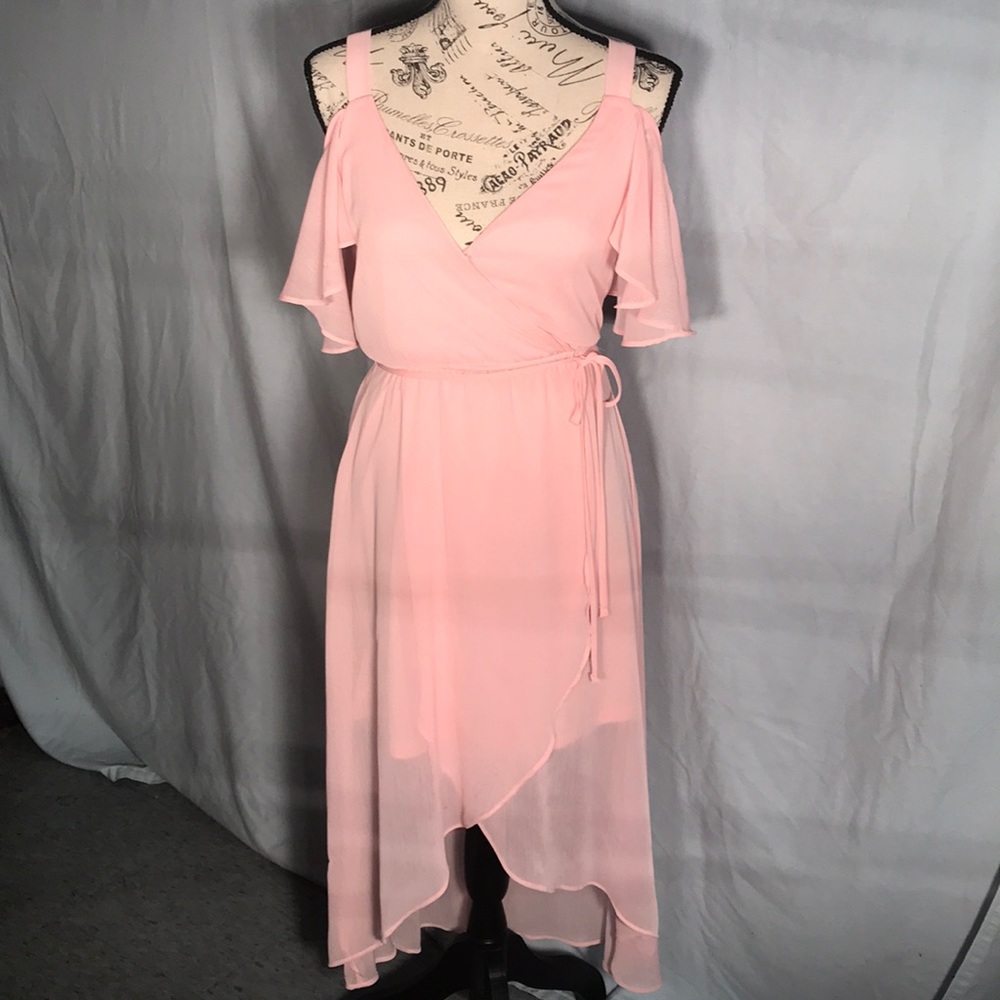 Baby pink Chiffon dress.